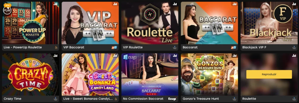 Jogos de dealer ao vivo